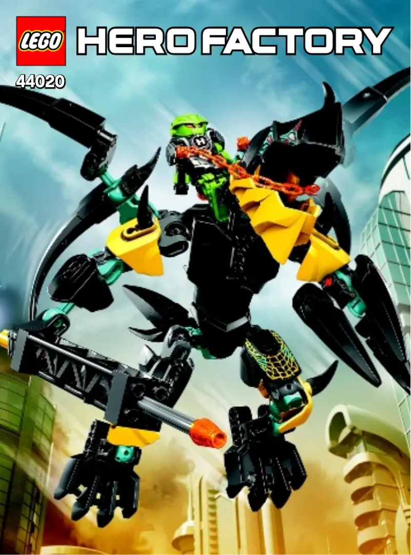 First page image of the manual for Hero Factory 44020
