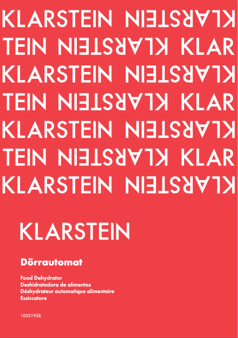 Image de la première page du manuel de l'appareil Fruitower D 10031938