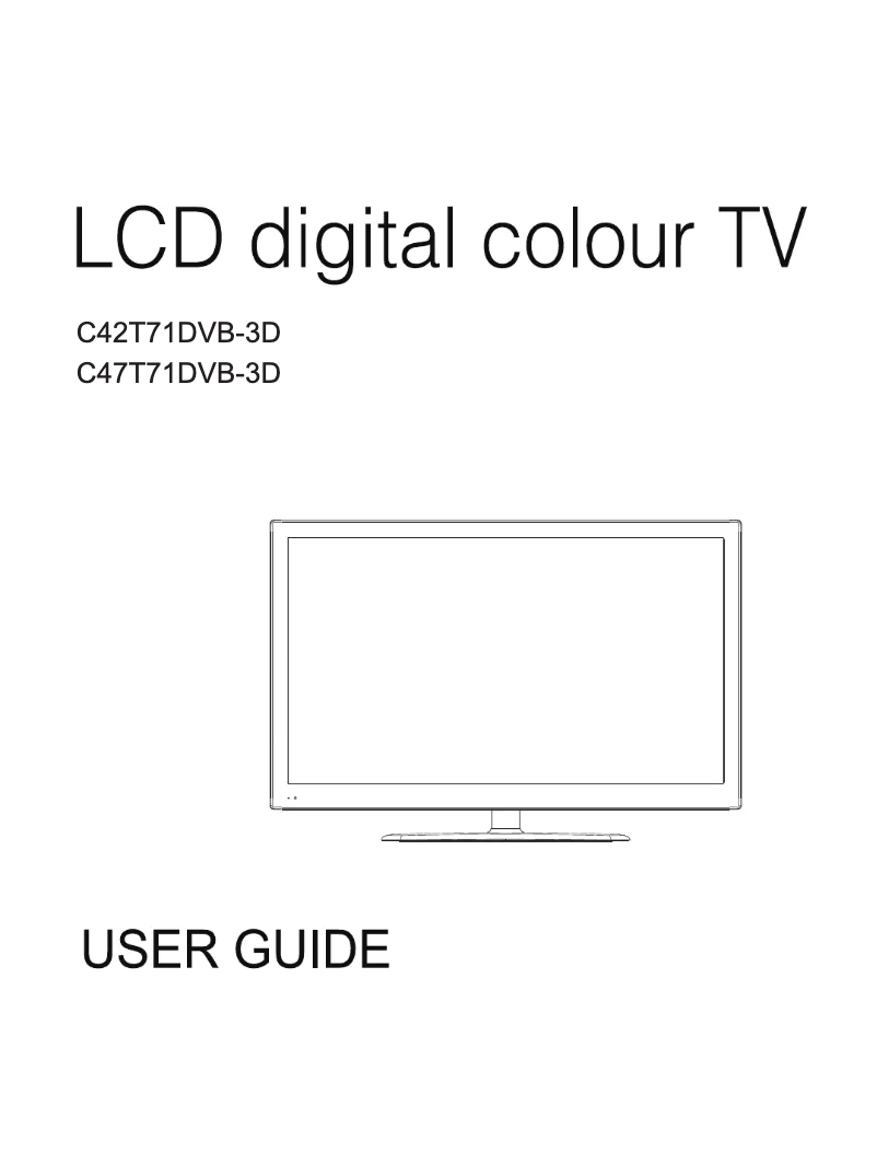 Image de la première page du manuel de l'appareil C42T71DVB