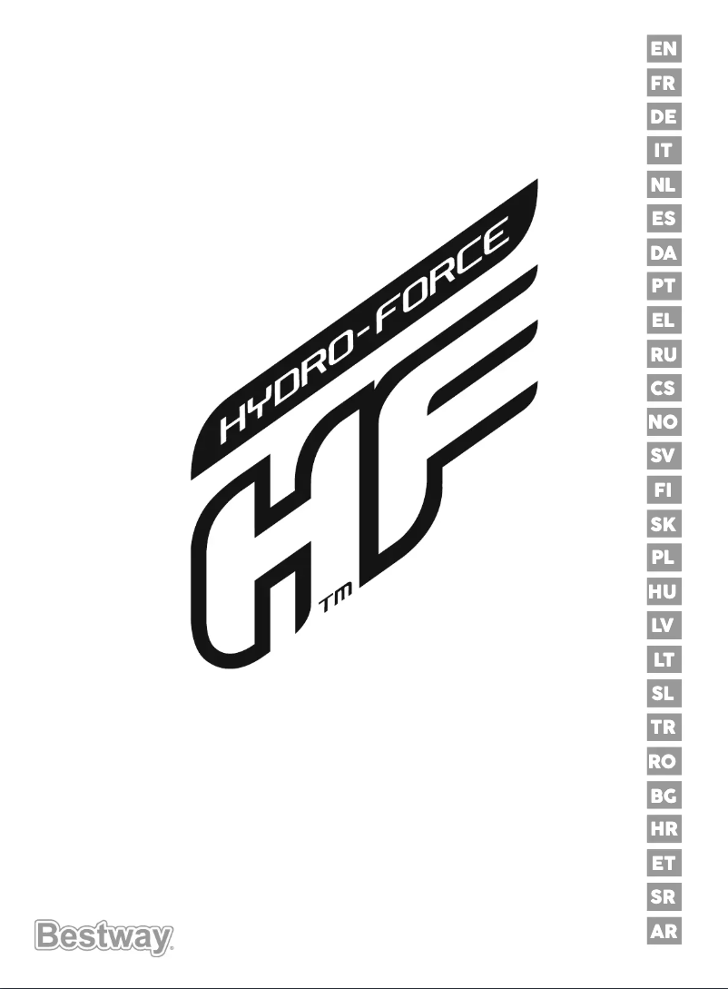 Page 1 de la notice Manuel utilisateur Bestway Hydro-Force 65395