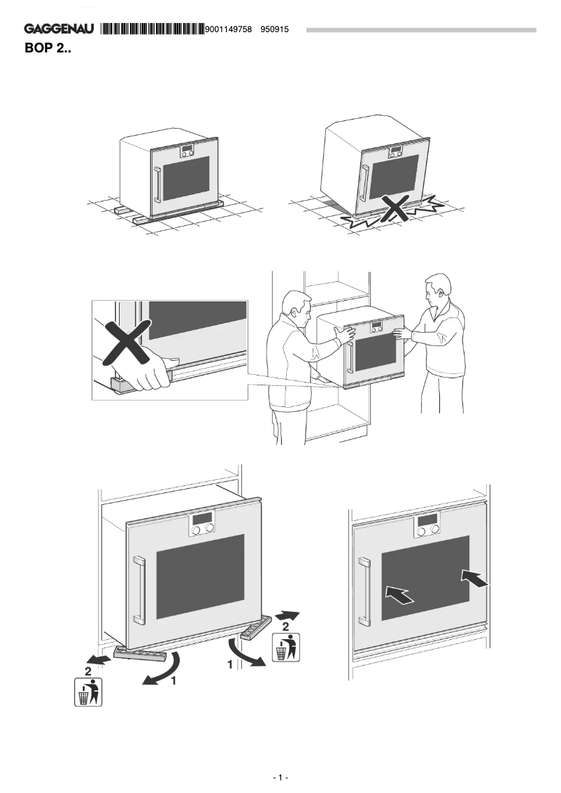 First page image of the manual for BOP251131