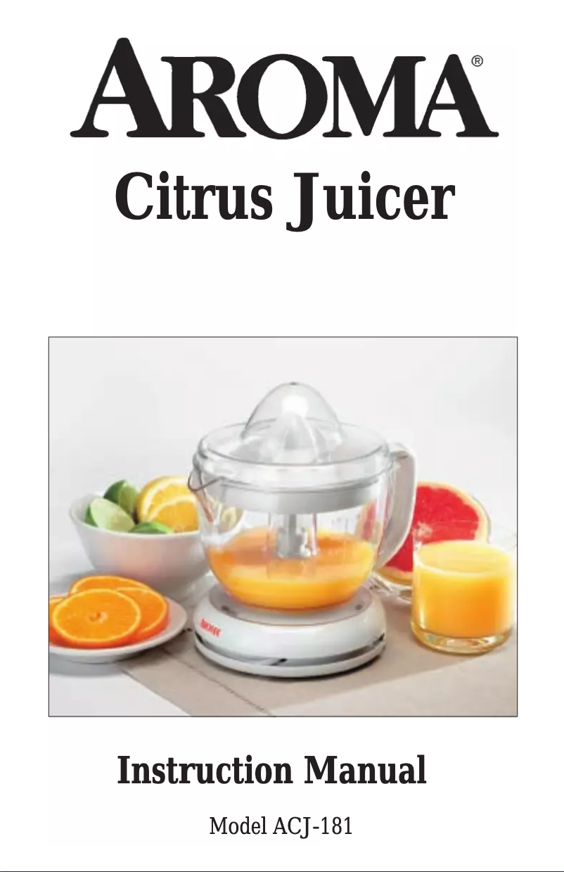 First page image of the manual for ACJ-181