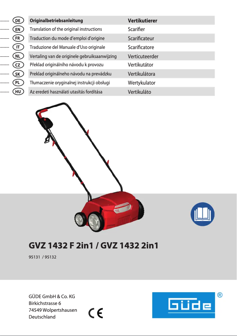 Image de la première page du manuel de l'appareil GVZ 1432 F 2in1