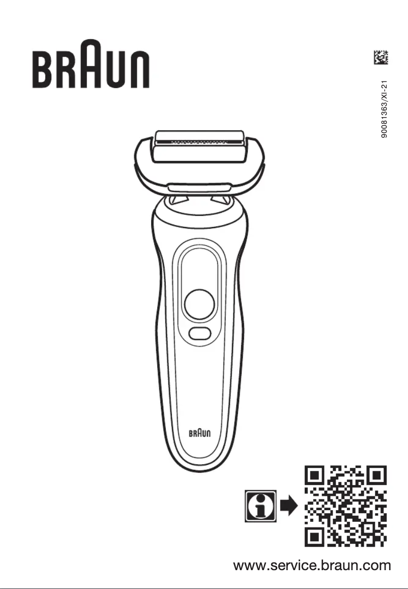 Page 1 of the manual User Manual Braun Series 7 70-S1000s