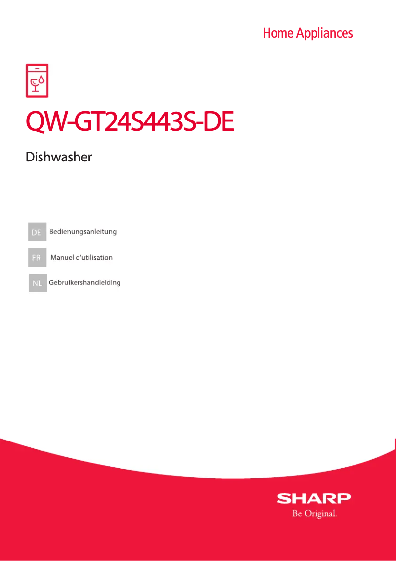 Page 1 of the manual User Manual Sharp QW-GT24S443S-DE