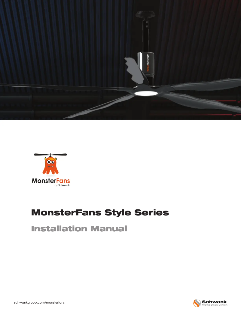Page 1 of the manual User Manual SchwankAir MonsterFans MF-ST08-RD