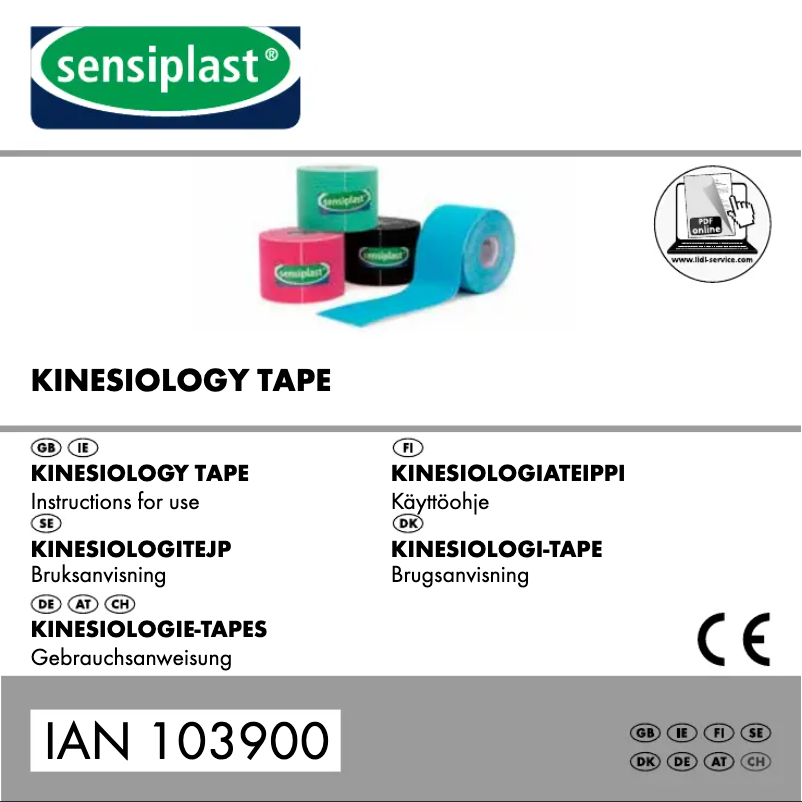 First page image of the manual for IAN 103900