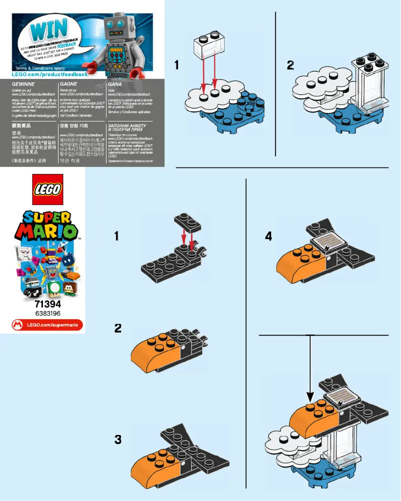 Page 1 of the manual Visual Instructions Lego Super Mario 71394