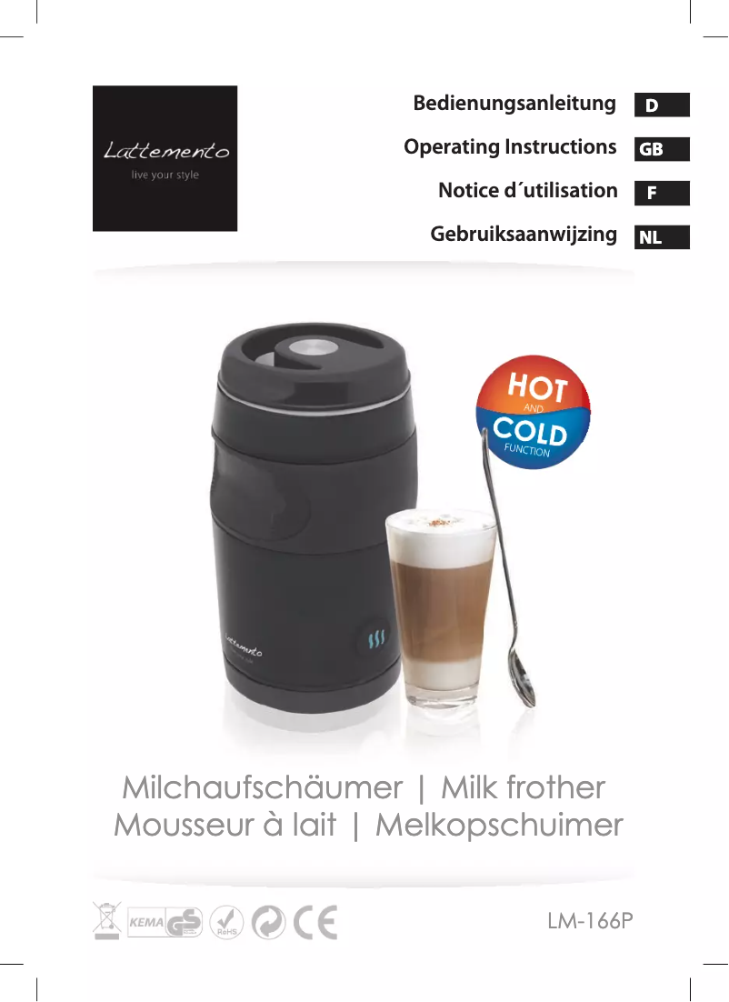 Image de la première page du manuel de l'appareil LM-166P