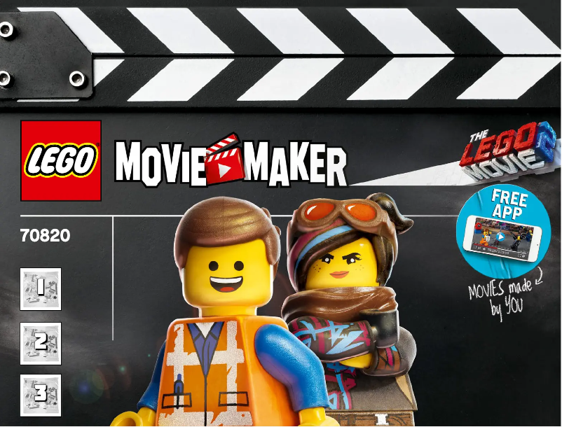 Page 1 of the manual User Manual Lego Movie 2 70820