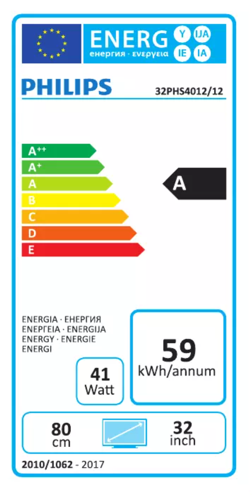 First page image of the manual for 4000 series 32PHS4012