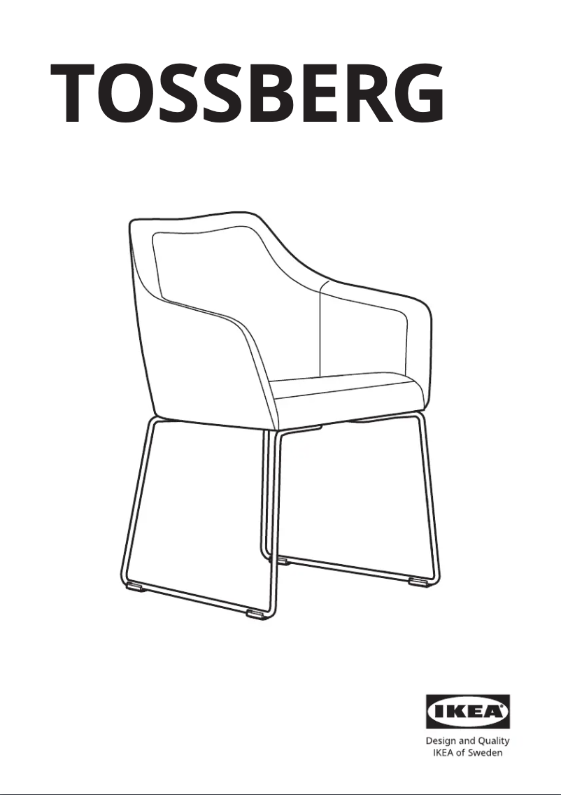 First page image of the manual for TOSSBERG 105.826.44