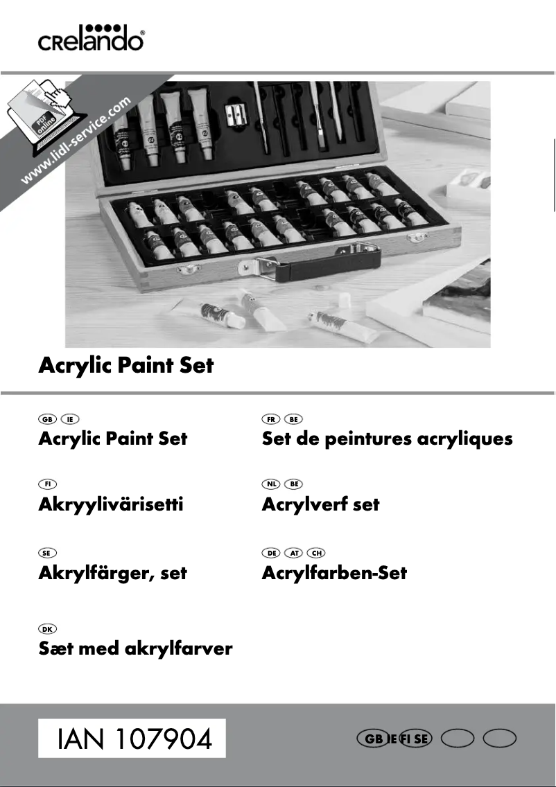 Page 1 of the manual User Manual Crelando IAN 107904