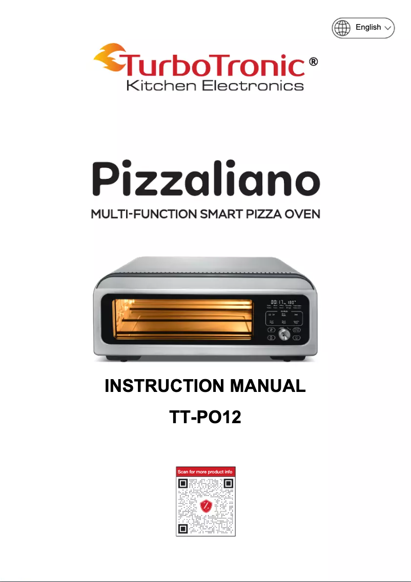 Page 1 of the manual User Manual TurboTronic Pizzaliano TT-PO12
