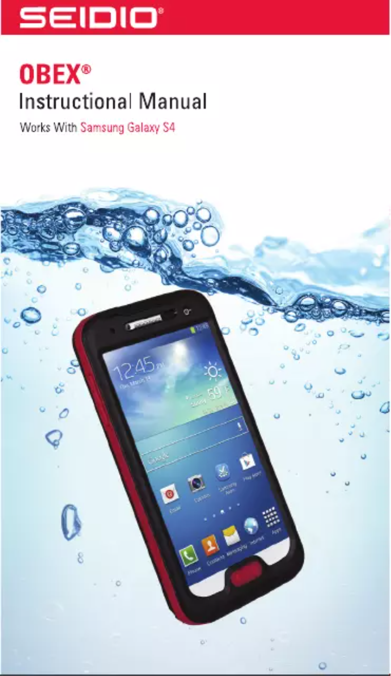 First page image of the manual for OBEX