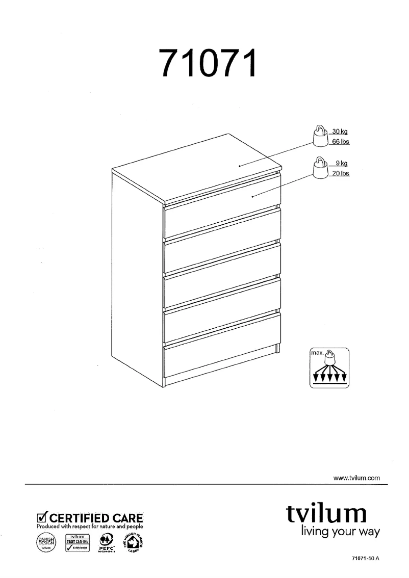 Page 1 of the manual User Manual JYSK Brondby (76.8x50x111)