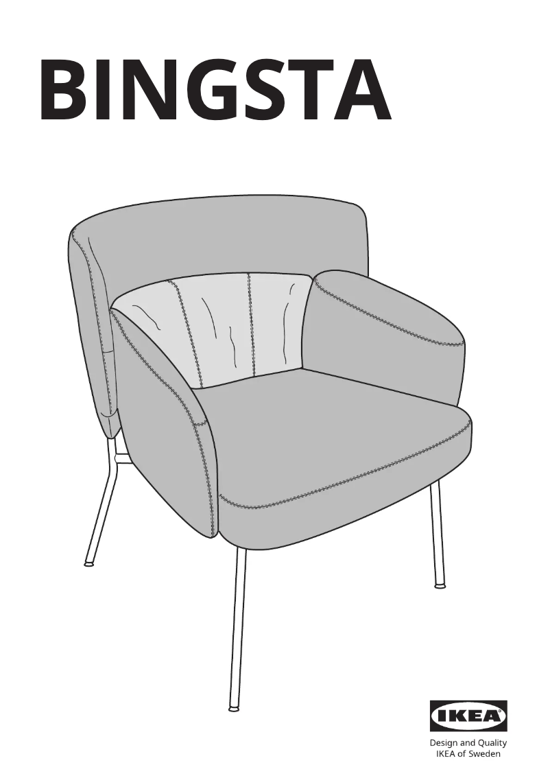Page 1 of the manual User Manual Ikea BINGSTA 404.542.30
