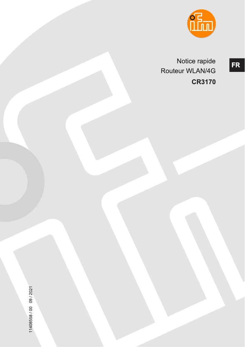 First page image of the manual for CR3170