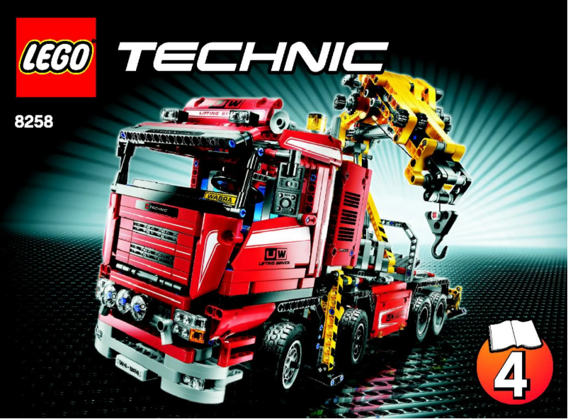 Page 1 of the manual User Manual Lego Technic 8258