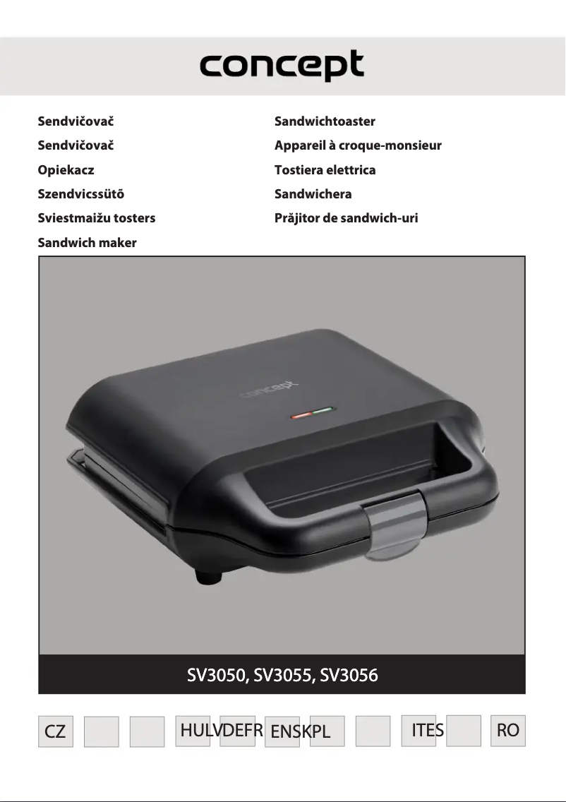 Page 1 of the manual User Manual Concept SV3055
