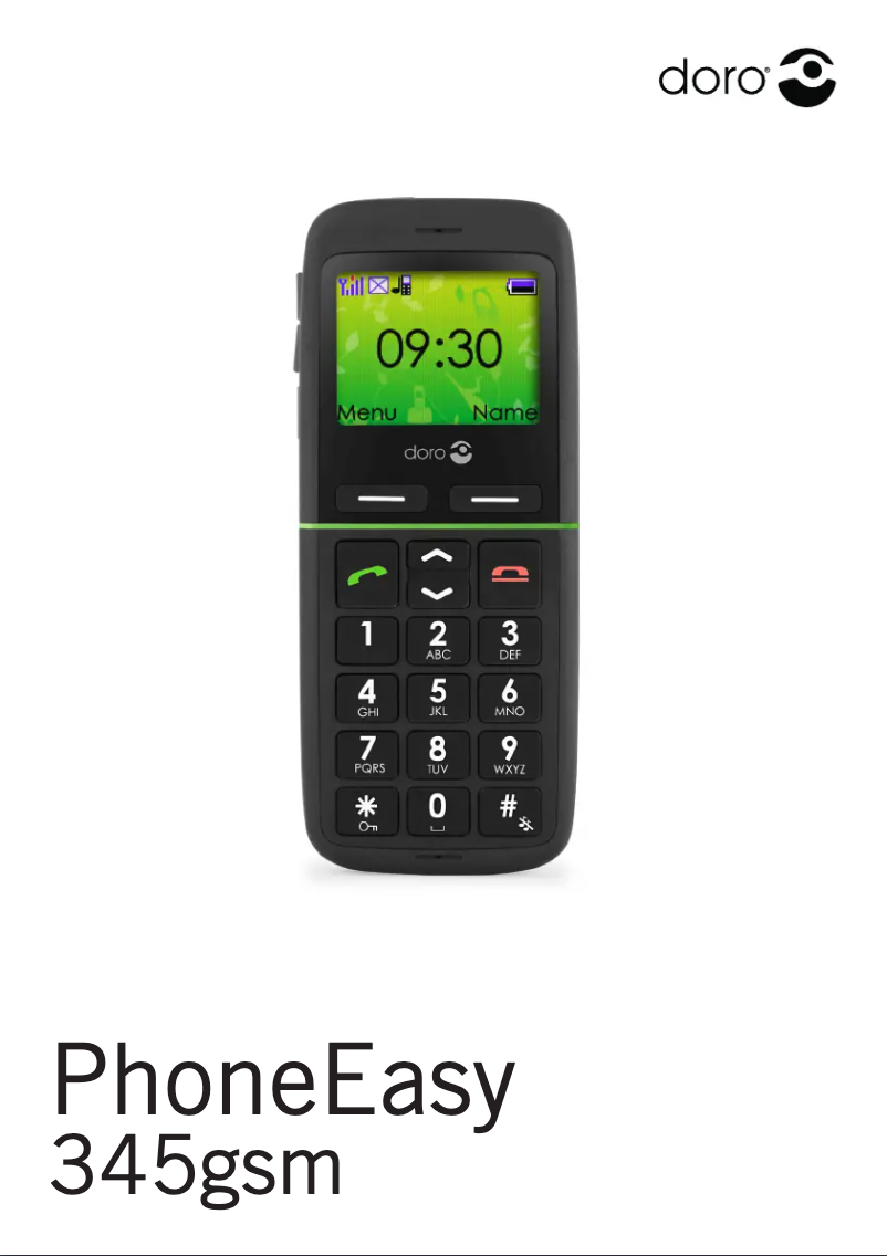 Page 1 de la notice Manuel utilisateur Doro PhoneEasy 345GSM