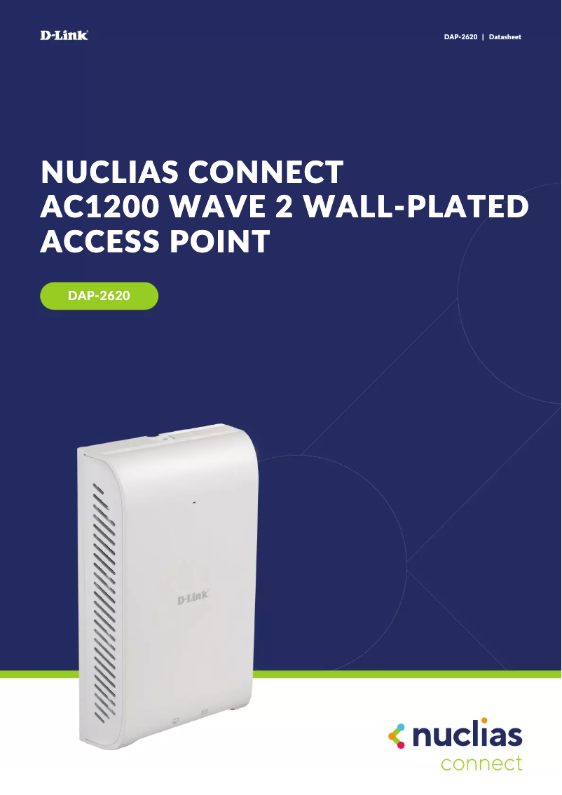Page 1 of the manual User Manual D-Link Wave 2 DAP-2620