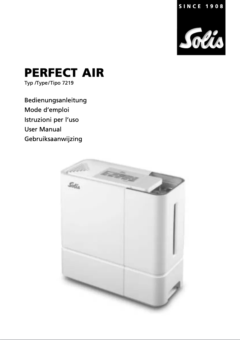 Image de la première page du manuel de l'appareil Perfect Air 7219