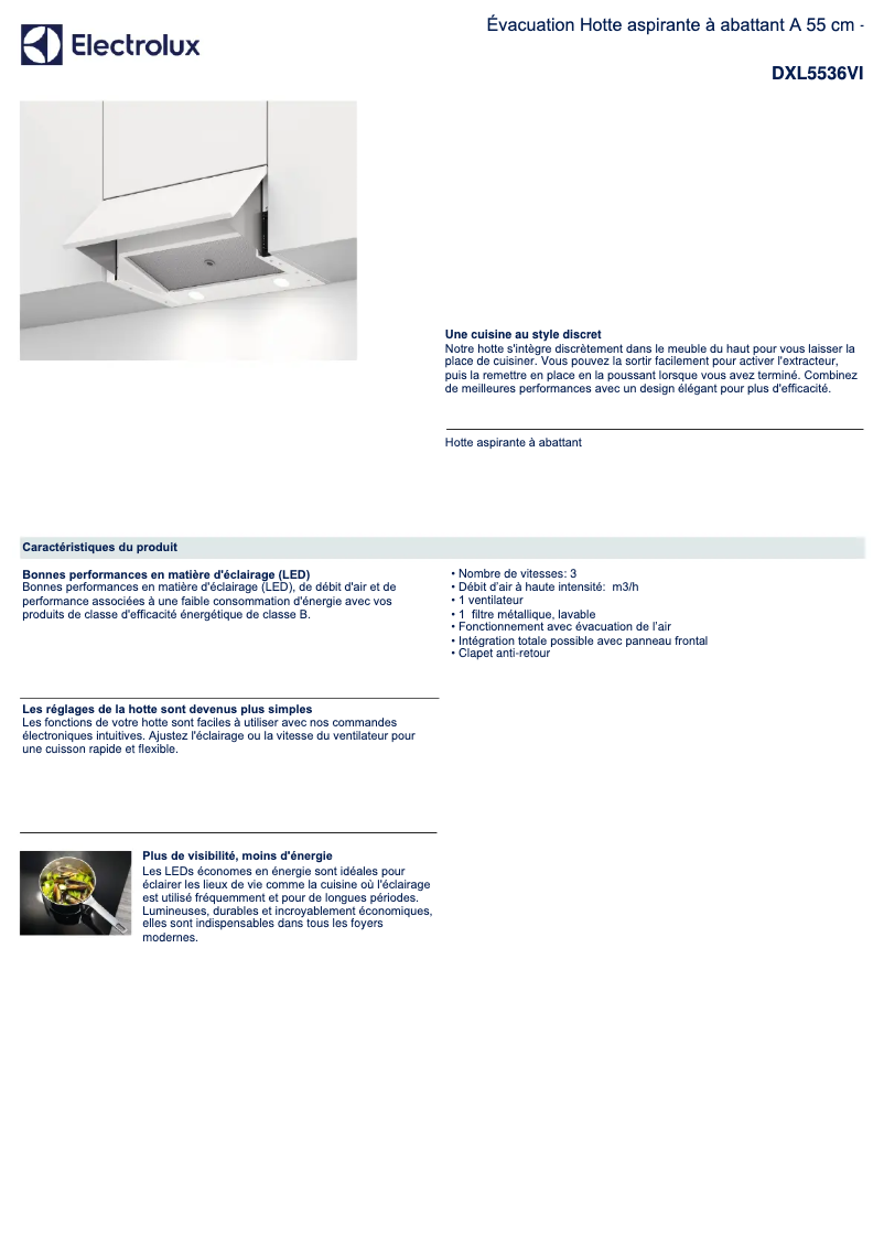 First page image of the manual for DXL5536VI