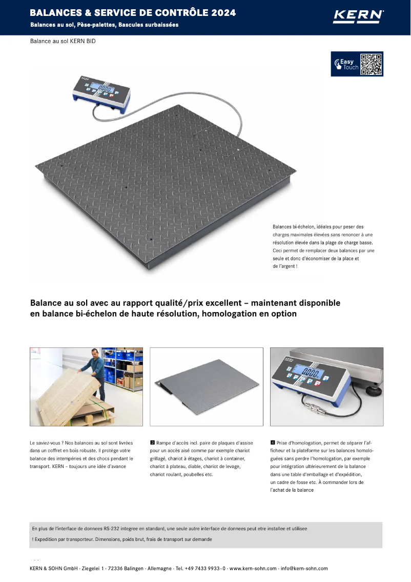 First page image of the manual for BID 600K-1SM