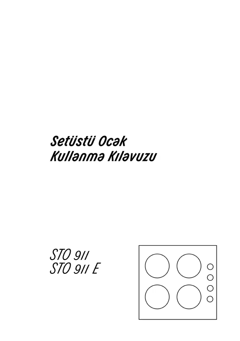 Page 1 of the manual User Manual Arçelik STO 911 E