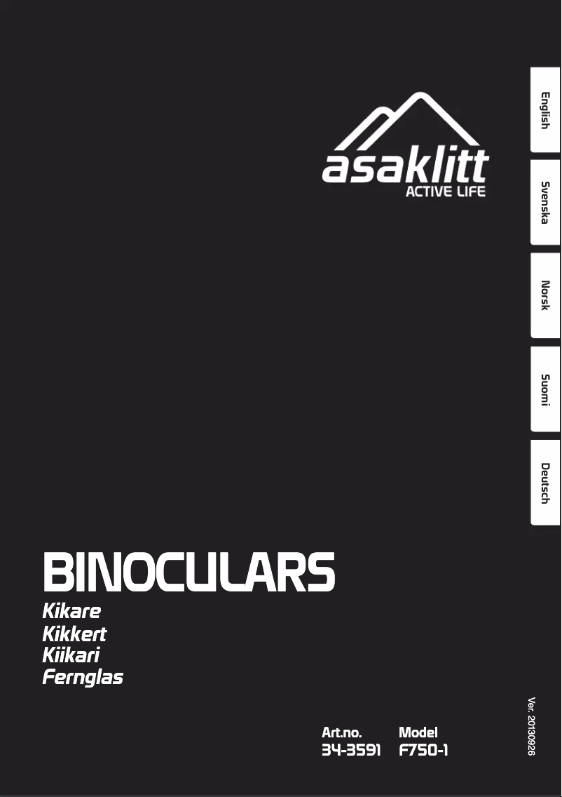 First page image of the manual for F750-1