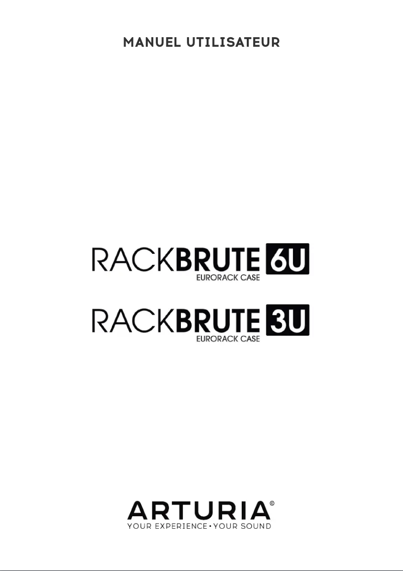 First page image of the manual for RackBrute 3U