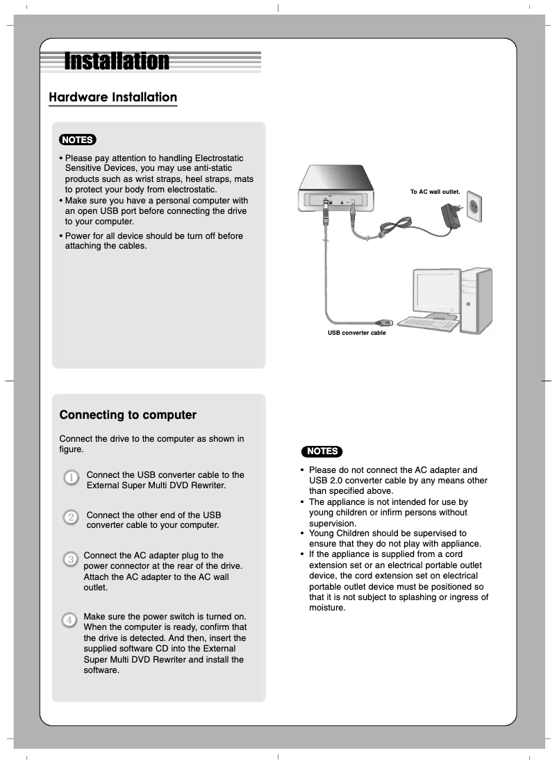 Page 1 of the manual User Manual LG GE24NU21