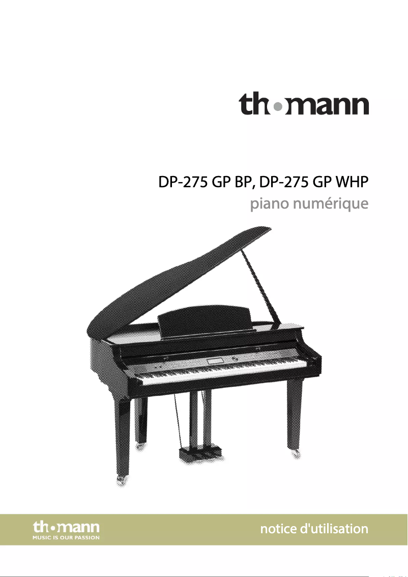 First page image of the manual for DP-275