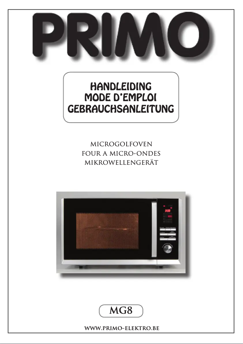 Page 1 of the manual User Manual Primo MG8