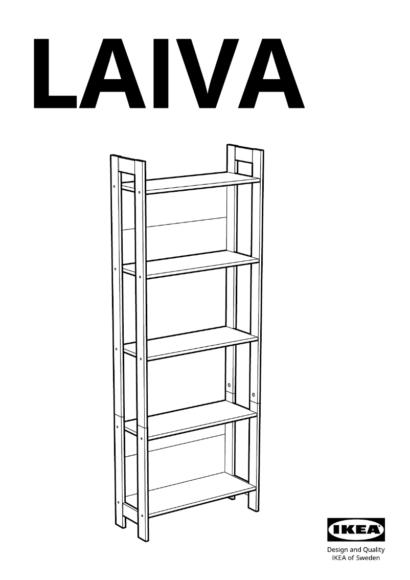 Page 1 of the manual User Manual Ikea LAIVA 201.785.92