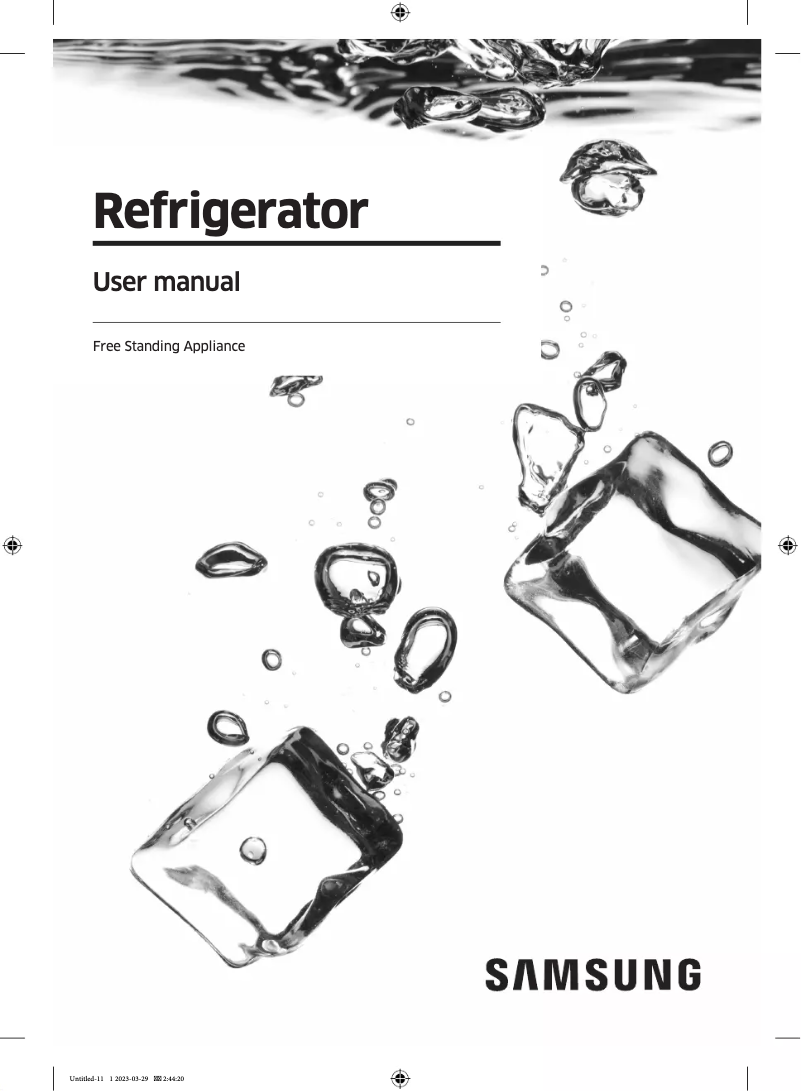 First page image of the manual for RT35CG5442B1