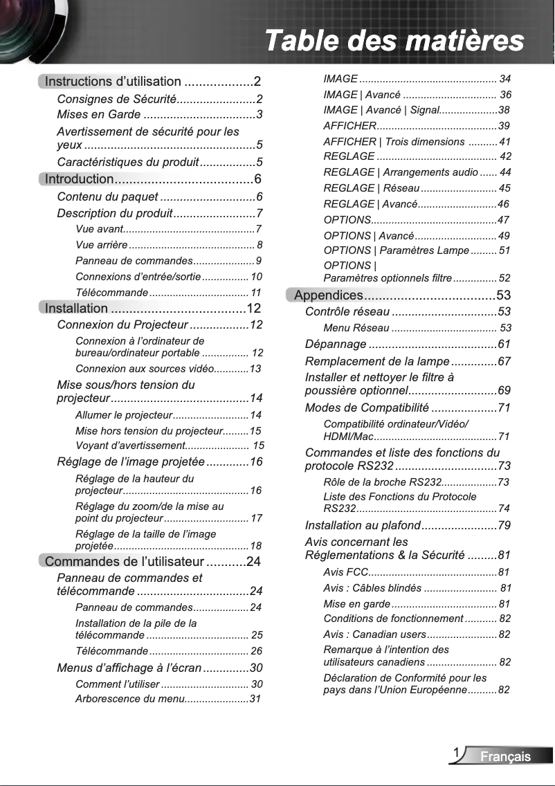 First page image of the manual for IN136ST