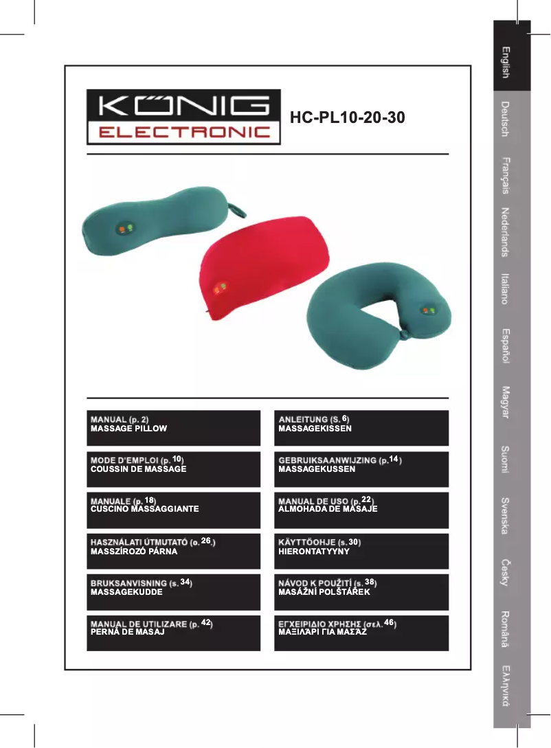 Page 1 of the manual User Manual Konig HC-PL30