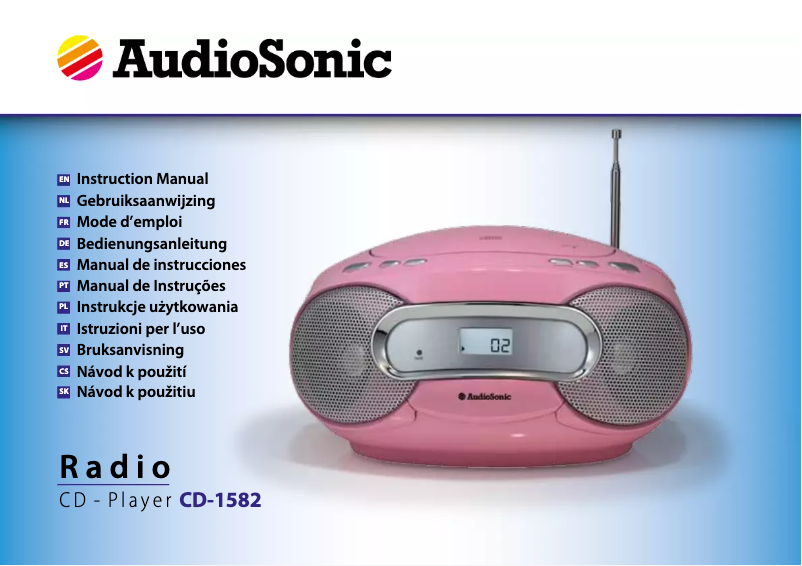 Page 1 de la notice Manuel utilisateur AudioSonic CD-1582