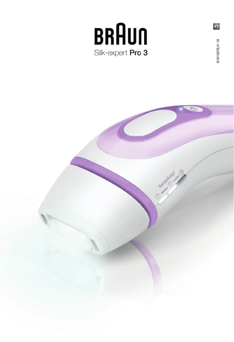 Page 1 of the manual User Manual Braun Silk-expert Pro 3 PL3012