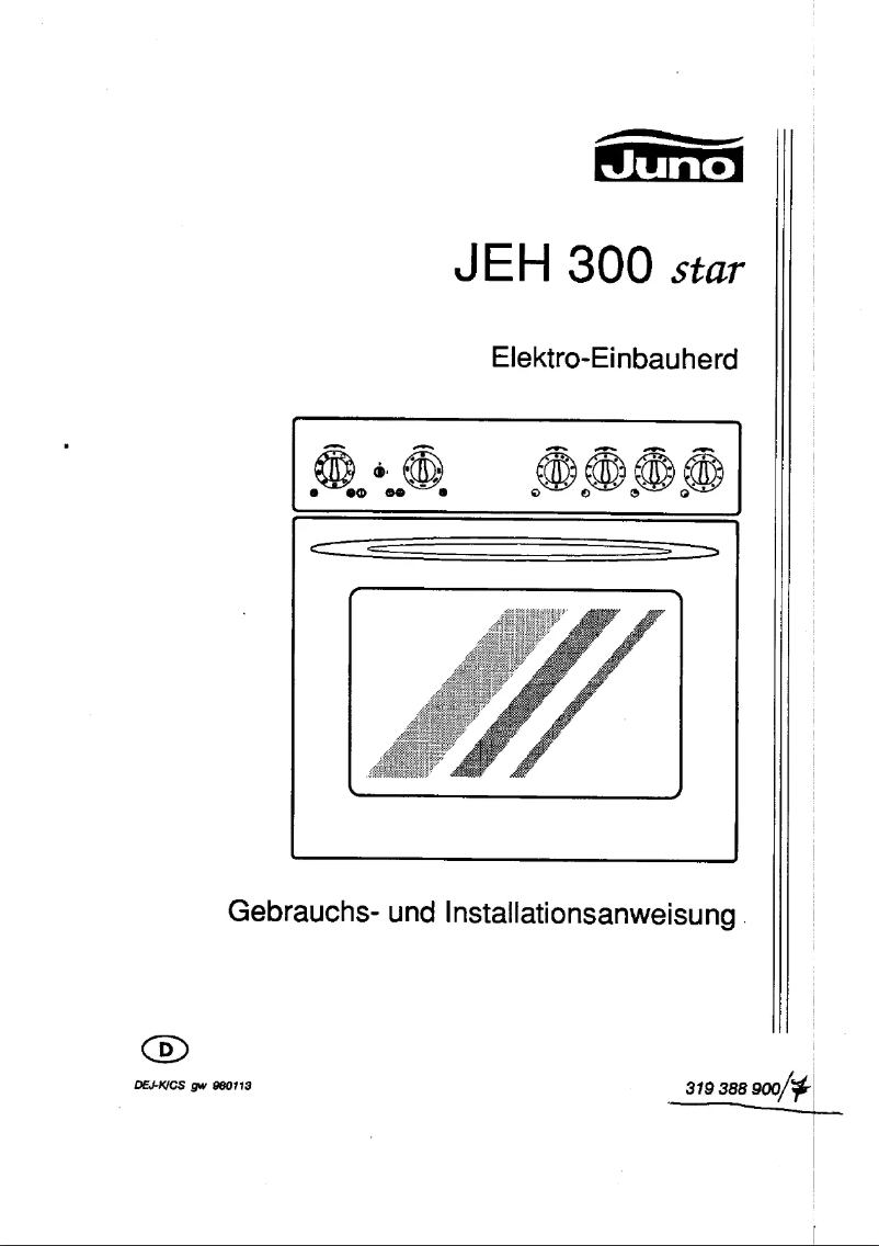 Page 1 of the manual User Manual Juno JEH300B