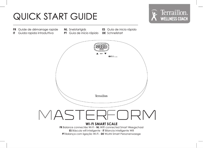 Page 1 of the manual User Manual Terraillon Master Form Ultra