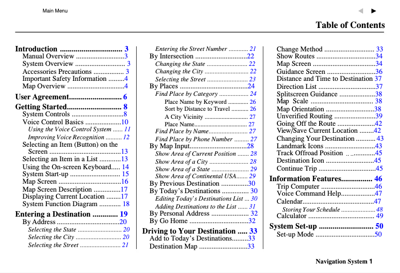 First page image of the manual for Accord Sedan (2004)