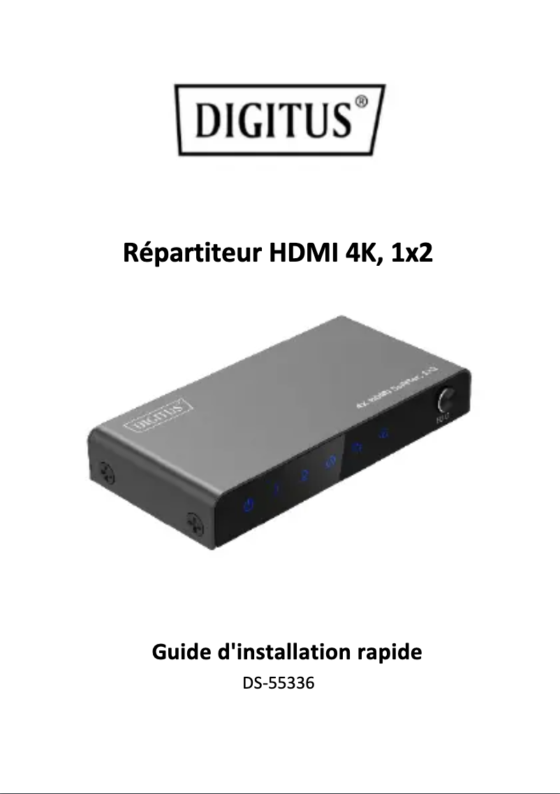 First page image of the manual for DS-55336