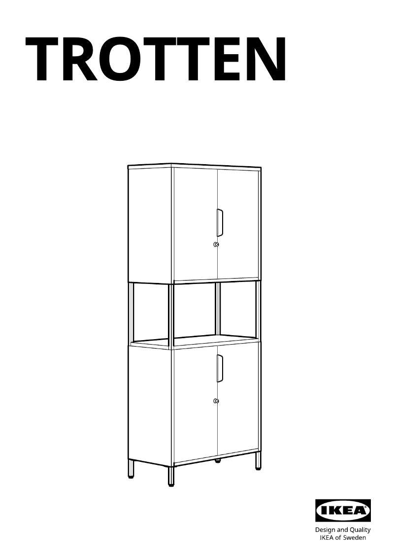 First page image of the manual for TROTTEN 804.748.58