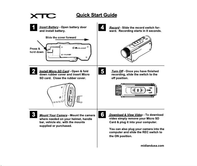 First page image of the manual for XTC280