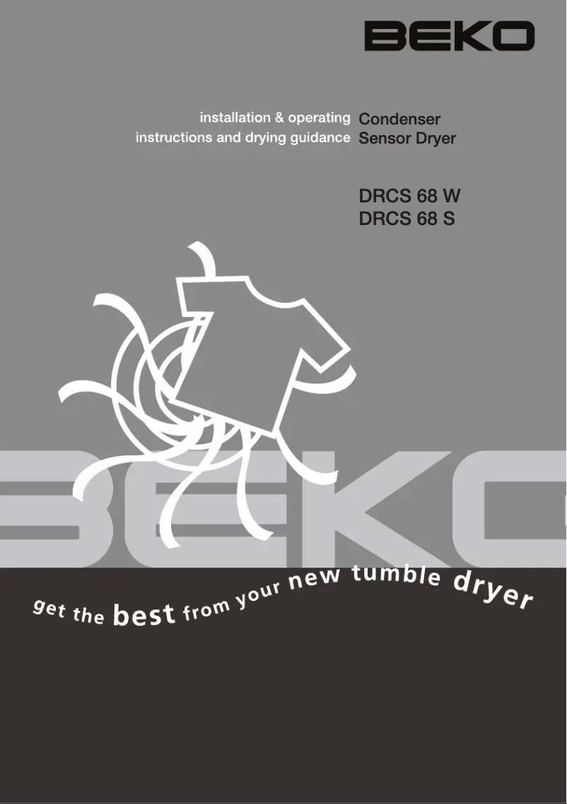 Page 1 of the manual User Manual Beko DRCS 68 S