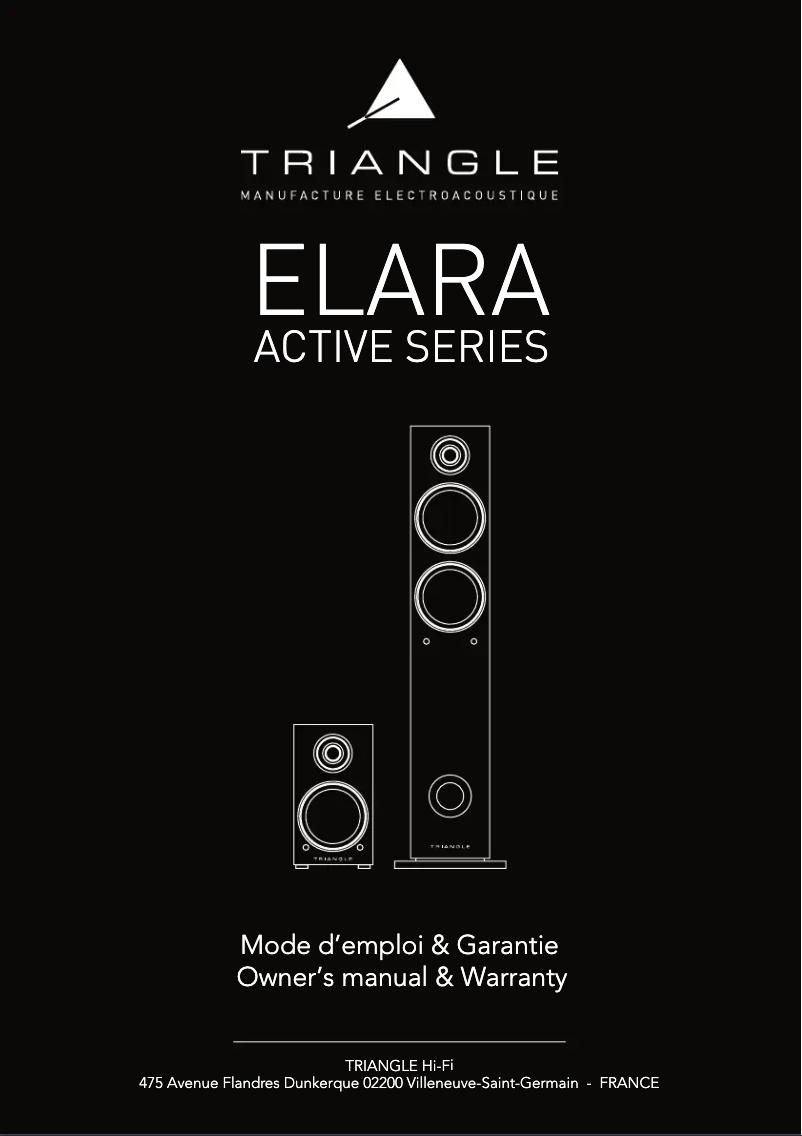 Page 1 of the manual User Manual Triangle Elara LN05A