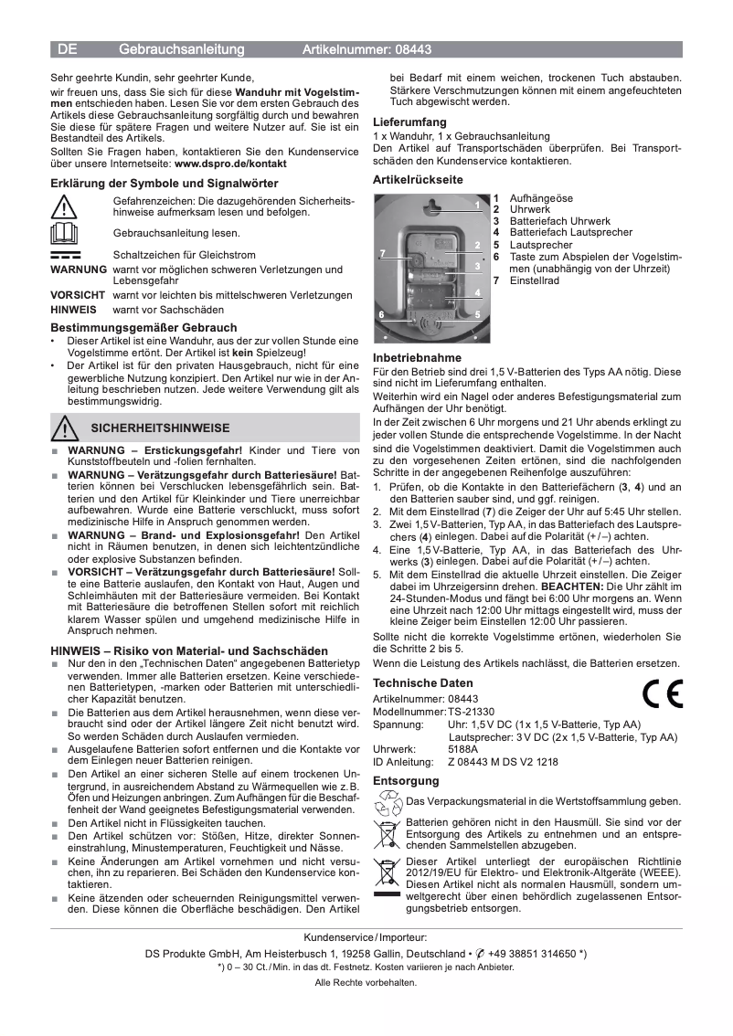 Page 1 of the manual User Manual EasyMaxx 08443